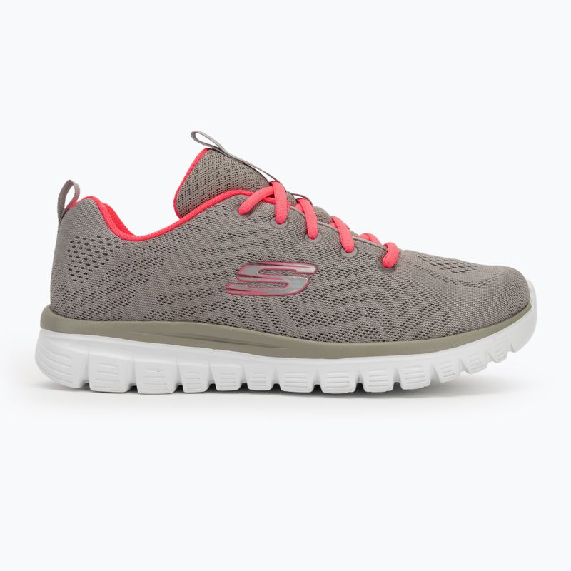 SKECHERS Graceful Get Connected scarpe da donna grigio/corallo 2