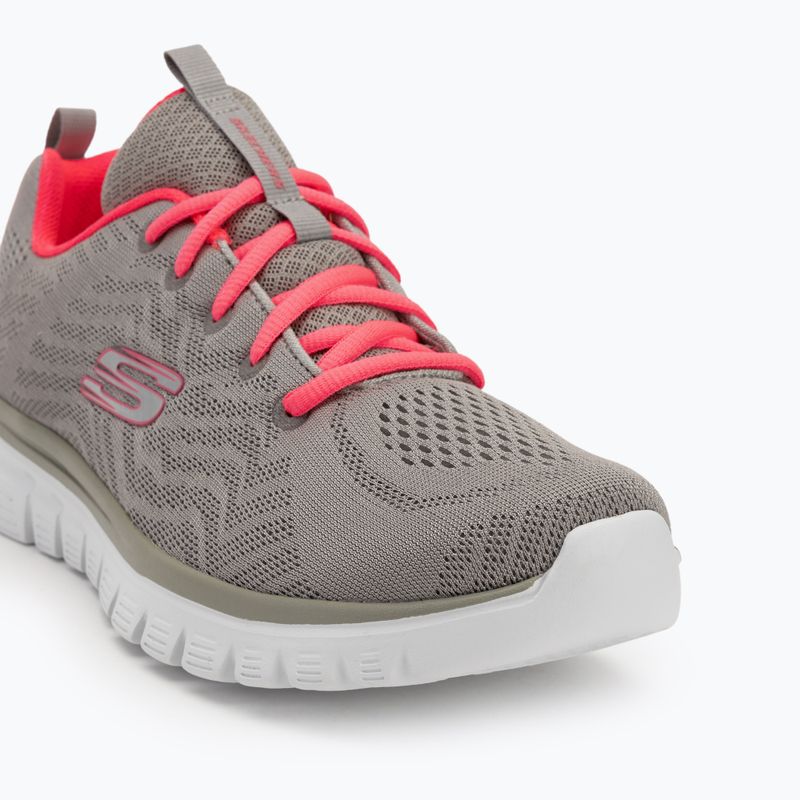 SKECHERS Graceful Get Connected scarpe da donna grigio/corallo 7