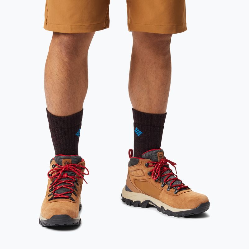 Columbia Newton Ridge Plus II Suede WP elk/mountain red stivali da trekking da uomo 15