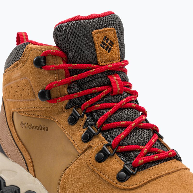 Columbia Newton Ridge Plus II Suede WP elk/mountain red stivali da trekking da uomo 8
