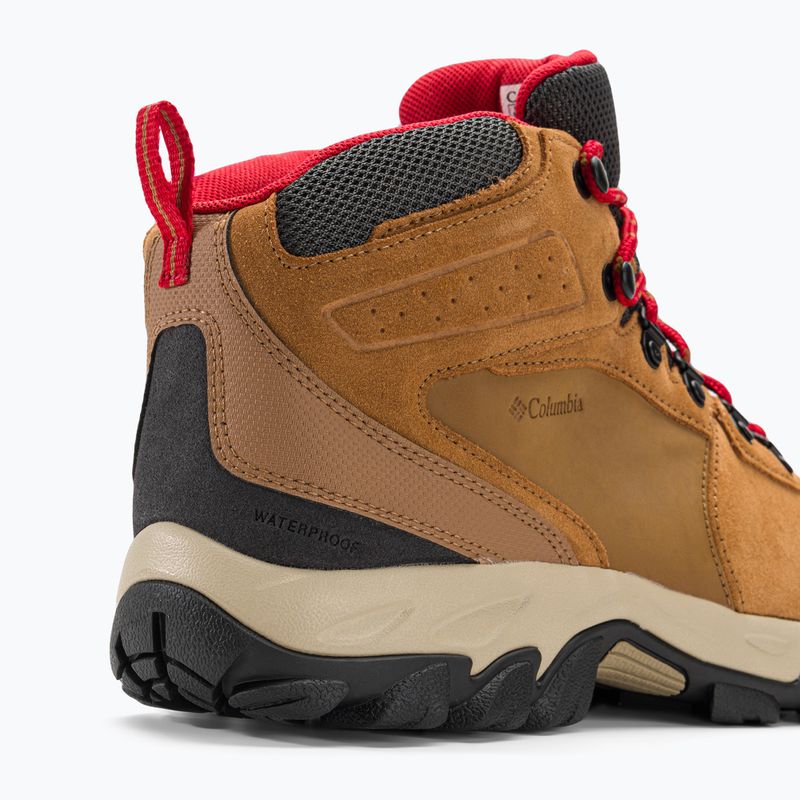 Columbia Newton Ridge Plus II Suede WP elk/mountain red stivali da trekking da uomo 9