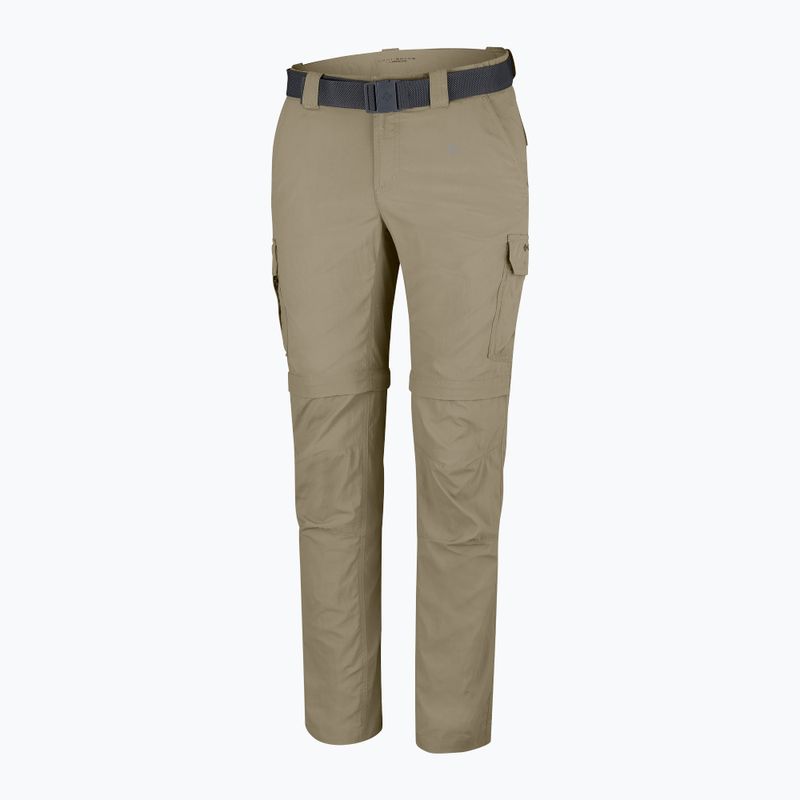 Pantaloni da trekking Columbia Silver Ridge II Convertible tusk da uomo 6