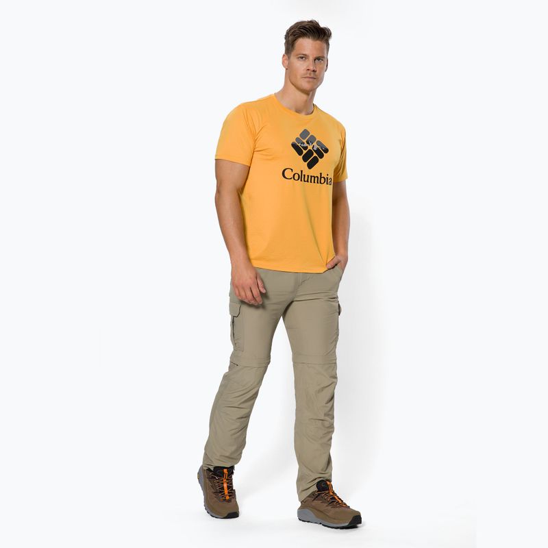 Pantaloni da trekking Columbia Silver Ridge II Convertible tusk da uomo 2