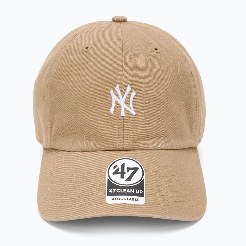 47 Brand MLB New York Yankees Base Runner cap CLEAN UP khaki 2