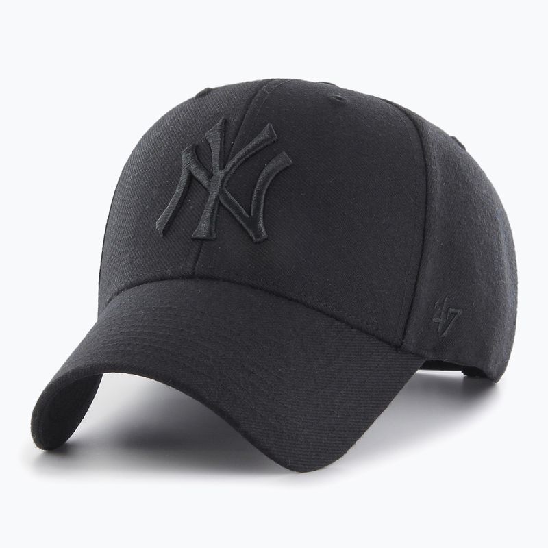 47 Brand MLB New York Yankees MVP SNAPBACKK berretto da baseball B-MVPSP17WBP nero