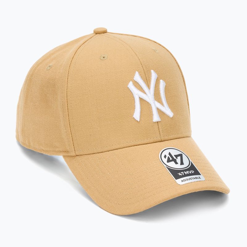 47 Brand MLB New York Yankees MVP berretto da baseball marrone chiaro