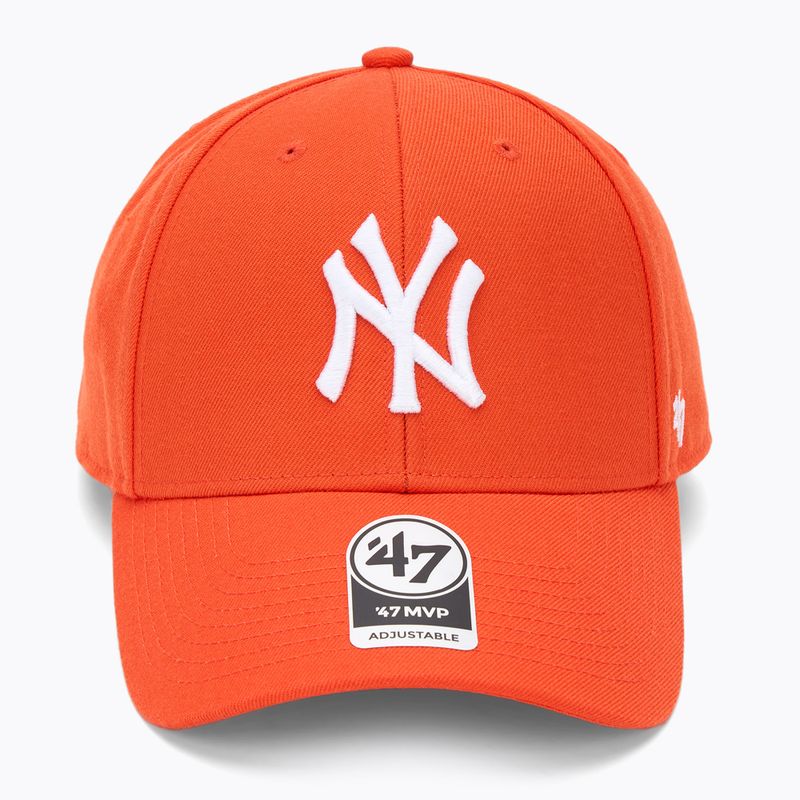 47 Brand MLB New York Yankees MVP berretto da baseball arancione vibrante 2