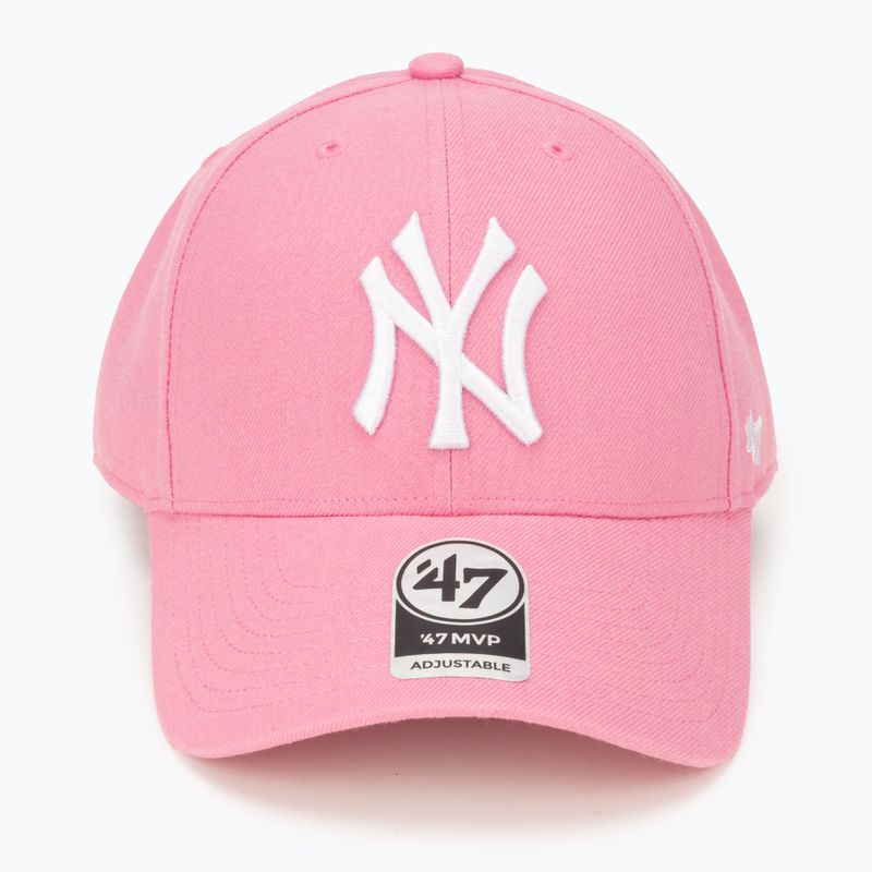 47 Brand MLB New York Yankees MVP SNAPBACK berretto da baseball rosa 4