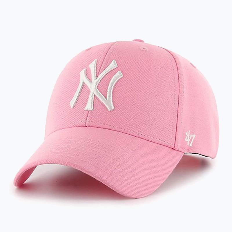 47 Brand MLB New York Yankees MVP SNAPBACK berretto da baseball rosa 5