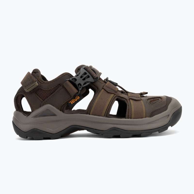 Teva Omnium 2 Pelle sandali da uomo caffè turco 2