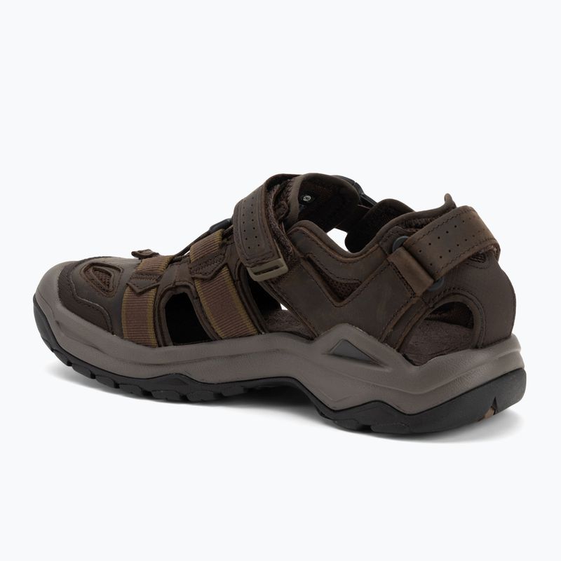 Teva Omnium 2 Pelle sandali da uomo caffè turco 3