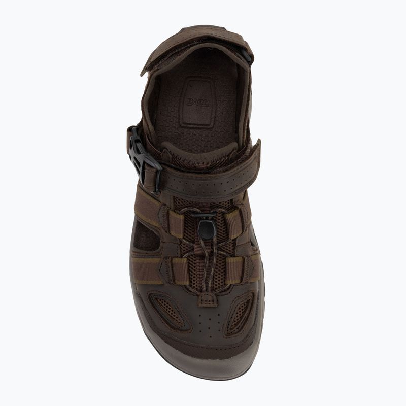 Teva Omnium 2 Pelle sandali da uomo caffè turco 5