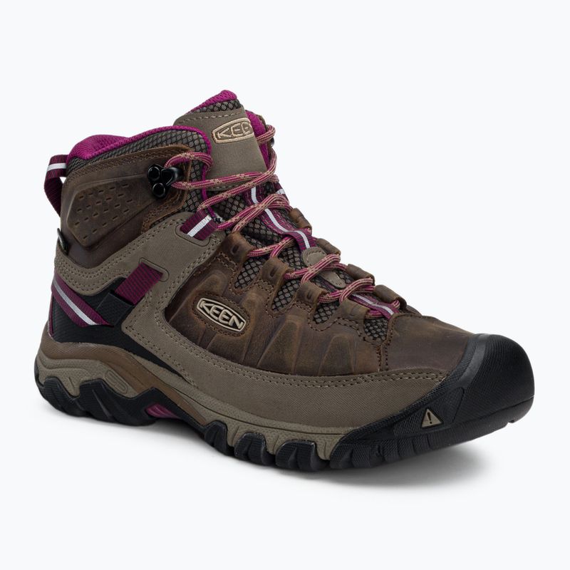 Stivali da trekking da donna KEEN Targhee III Mid WP weiss/boysenberry