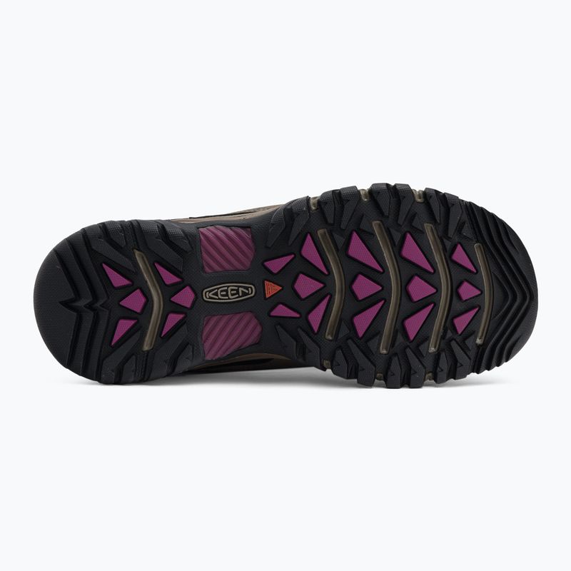 Stivali da trekking da donna KEEN Targhee III Mid WP weiss/boysenberry 5