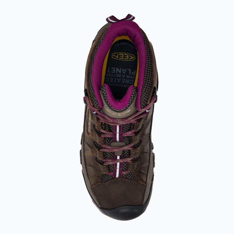 Stivali da trekking da donna KEEN Targhee III Mid WP weiss/boysenberry 6