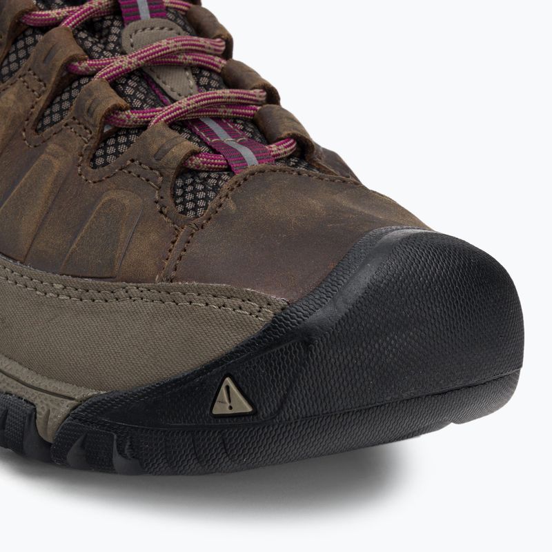 Stivali da trekking da donna KEEN Targhee III Mid WP weiss/boysenberry 7