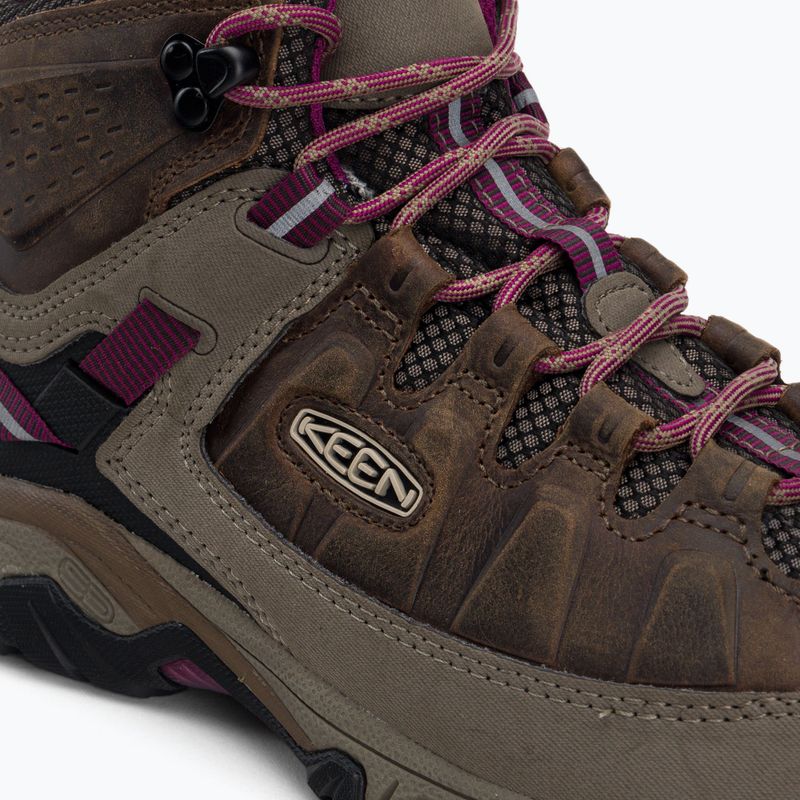 Stivali da trekking da donna KEEN Targhee III Mid WP weiss/boysenberry 9