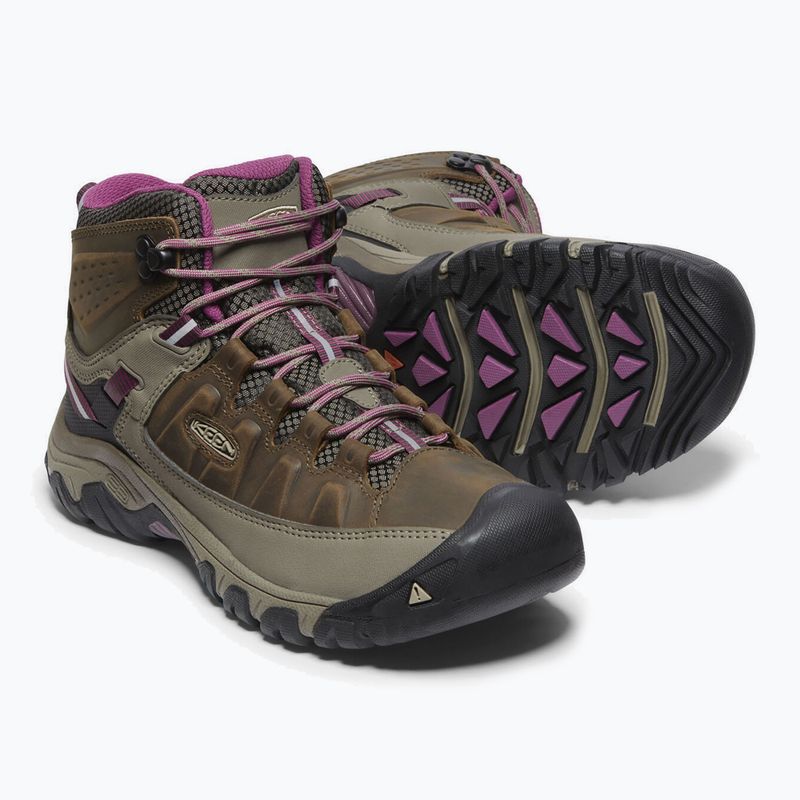 Stivali da trekking da donna KEEN Targhee III Mid WP weiss/boysenberry 13