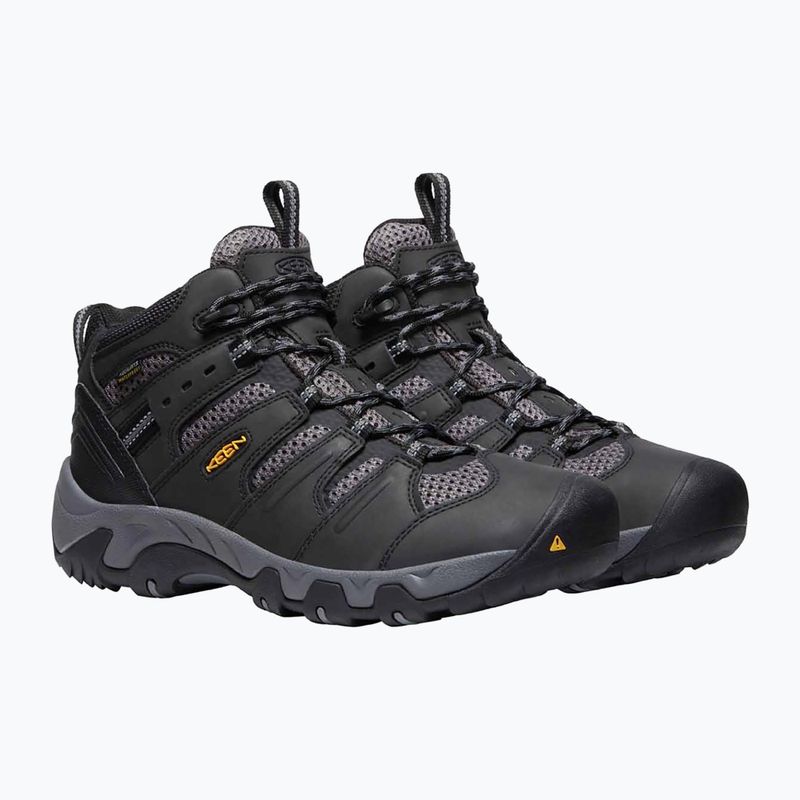 Scarpe da trekking da uomo KEEN Koven Mid WP nero/grigio acciaio 11