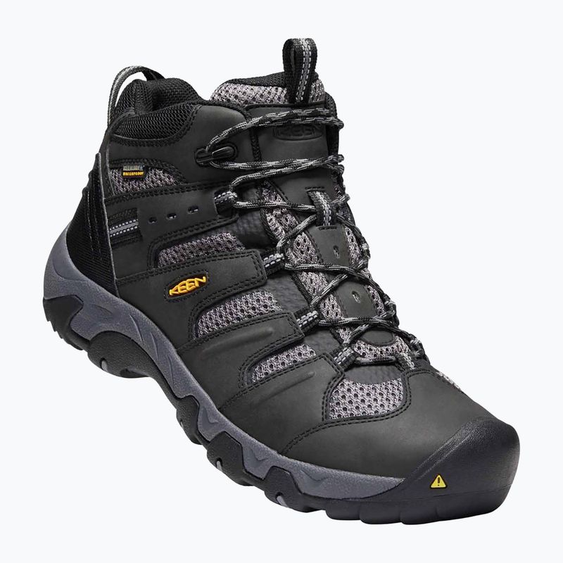 Scarpe da trekking da uomo KEEN Koven Mid WP nero/grigio acciaio 12