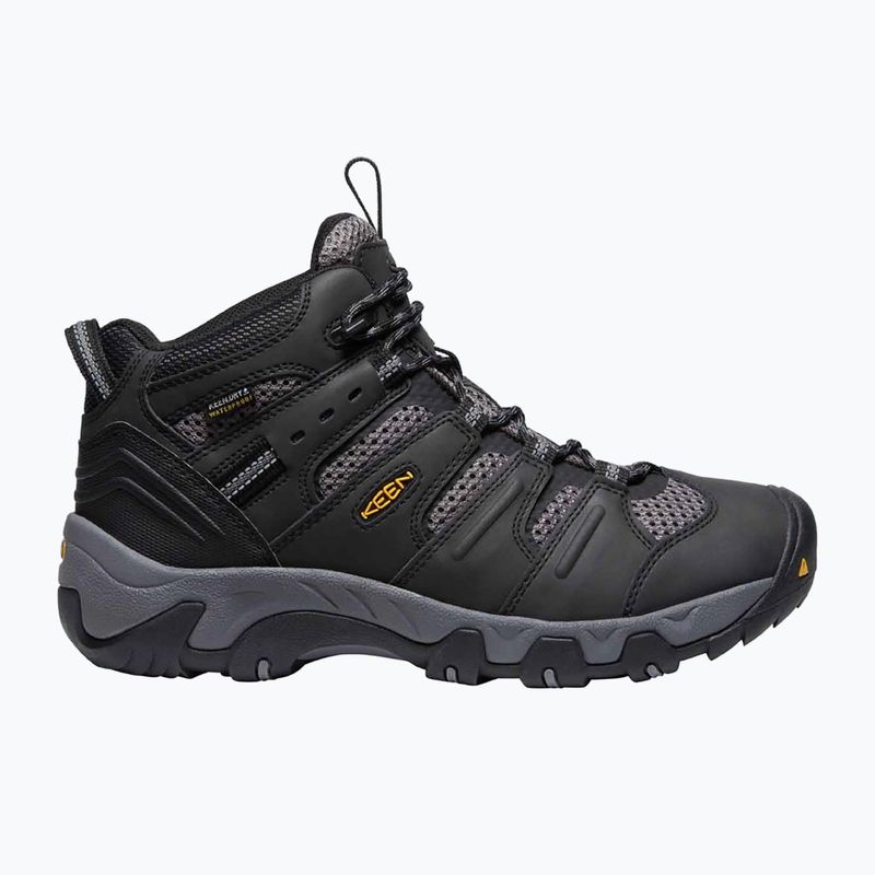 Scarpe da trekking da uomo KEEN Koven Mid WP nero/grigio acciaio 13