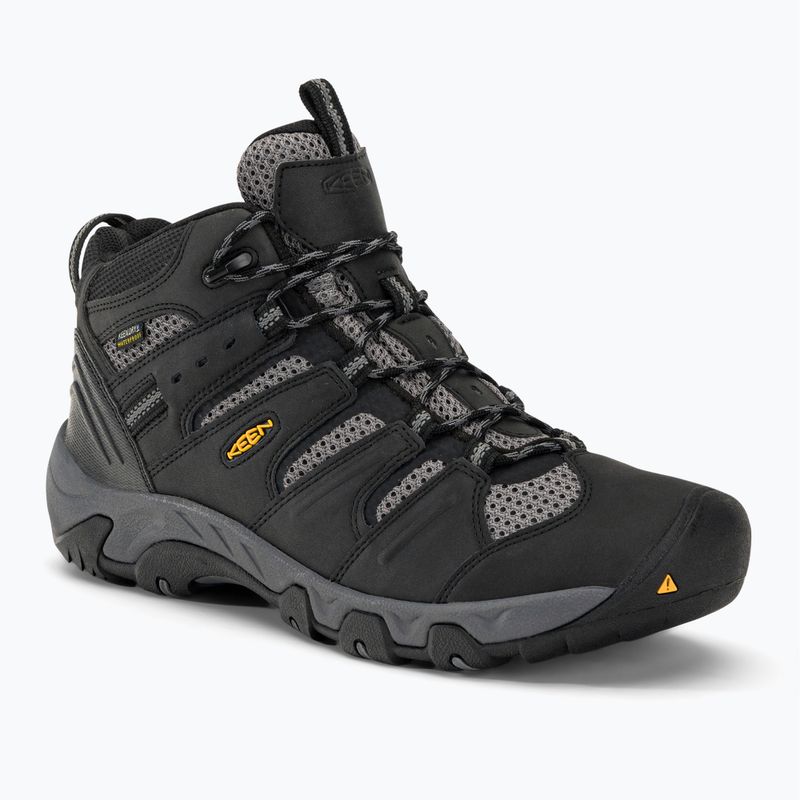 Scarpe da trekking da uomo KEEN Koven Mid WP nero/grigio acciaio