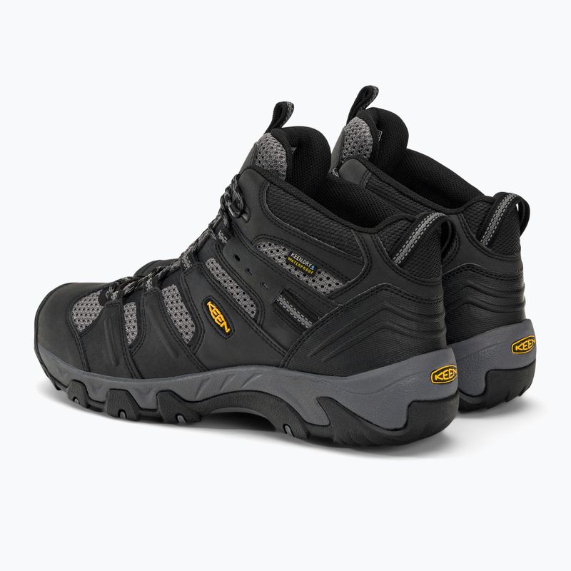 Scarpe da trekking da uomo KEEN Koven Mid WP nero/grigio acciaio 3