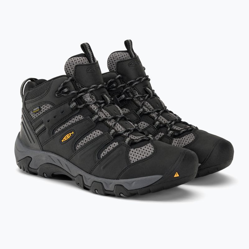 Scarpe da trekking da uomo KEEN Koven Mid WP nero/grigio acciaio 4