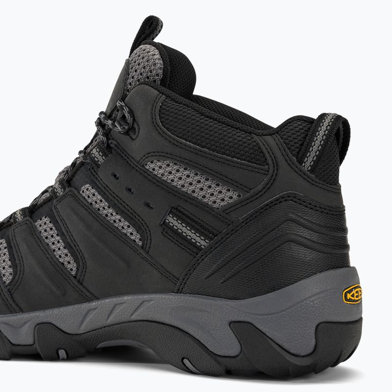 Scarpe da trekking da uomo KEEN Koven Mid WP nero/grigio acciaio 10