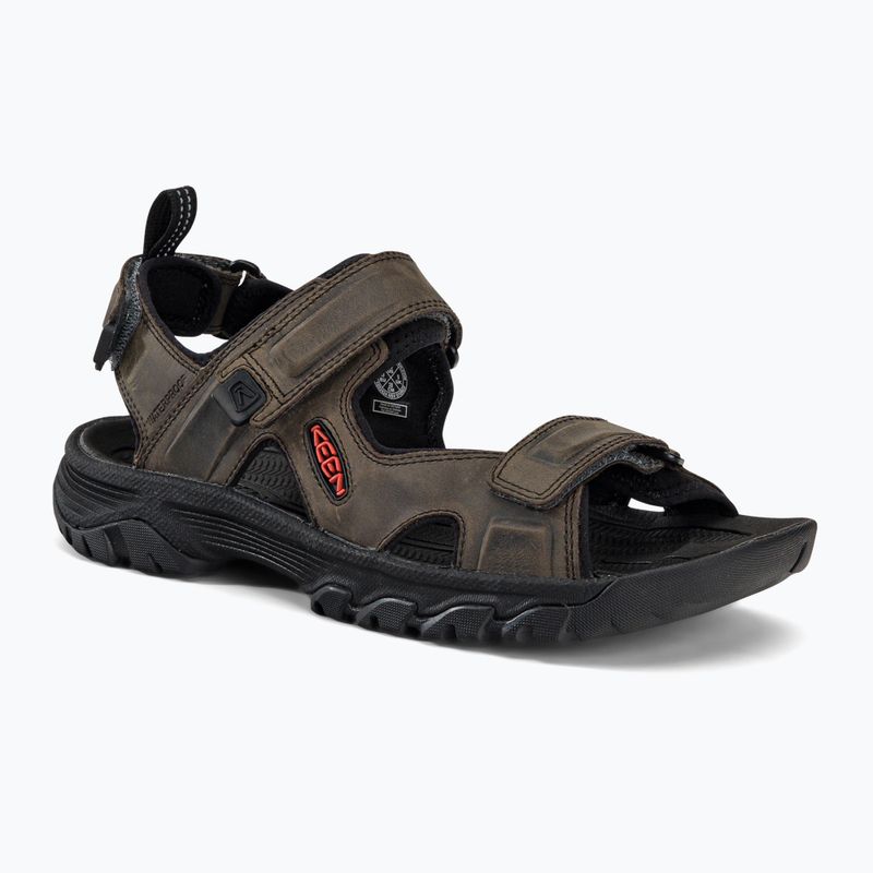 KEEN Targhee III Open Toe sandali da trekking da uomo grigio/nero