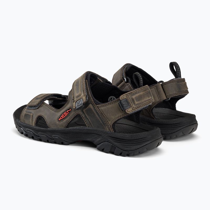 KEEN Targhee III Open Toe sandali da trekking da uomo grigio/nero 3