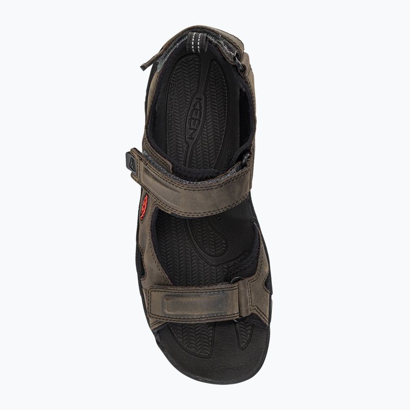 KEEN Targhee III Open Toe sandali da trekking da uomo grigio/nero 6