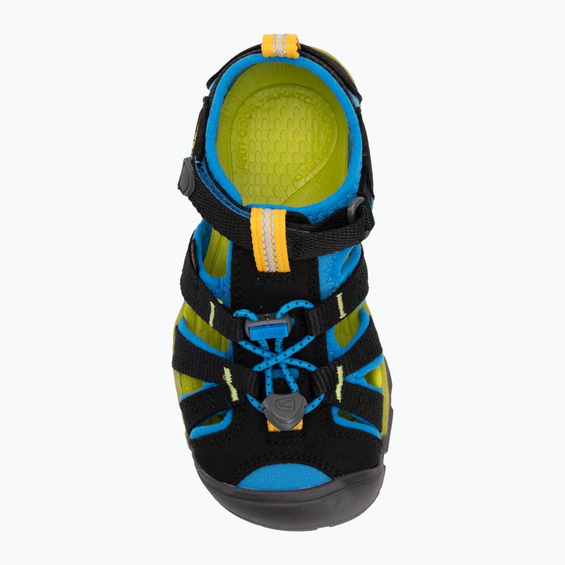 KEEN Seacamp II CNX sandali per bambini nero/blu brillante 5