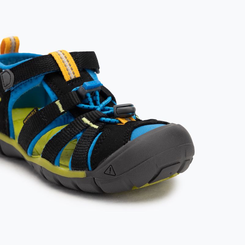 KEEN Seacamp II CNX sandali per bambini nero/blu brillante 7