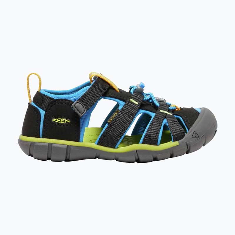 KEEN Seacamp II CNX sandali per bambini nero/blu brillante 8