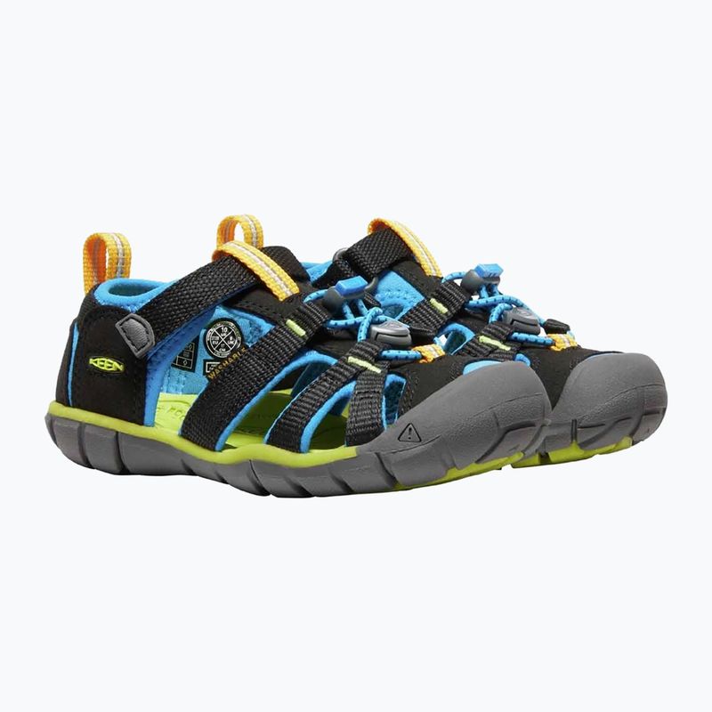 KEEN Seacamp II CNX sandali per bambini nero/blu brillante 9