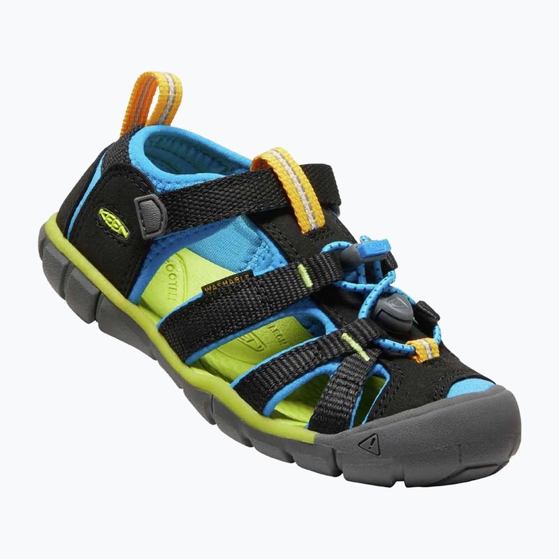 KEEN Seacamp II CNX sandali per bambini nero/blu brillante 10