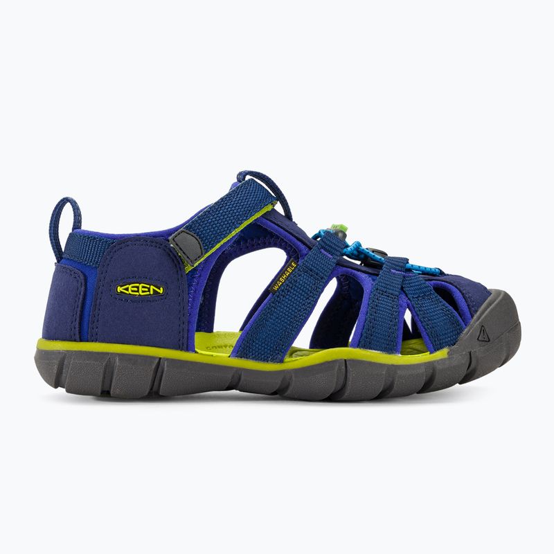 KEEN Seacamp II CNX sandali junior blu scuro/cartreuse 2