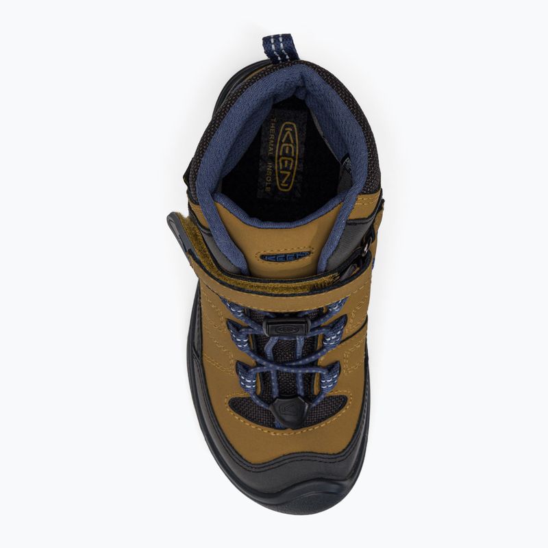 KEEN Redwood Mid WP, scarponcini da trekking per bambini in oro scuro/indaco antico 6