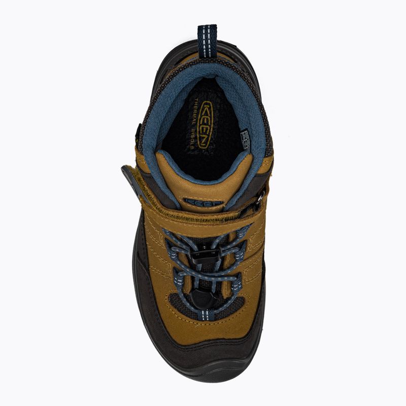 KEEN Redwood Mid WP, scarponcini da trekking junior in oro scuro/indaco antico 6