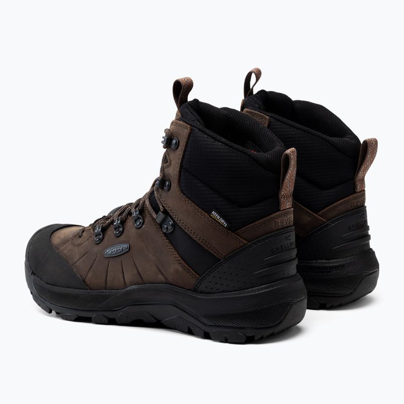 Scarpe da trekking da uomo KEEN Revel IV Mid Polar terra scura/caramello cafe 3