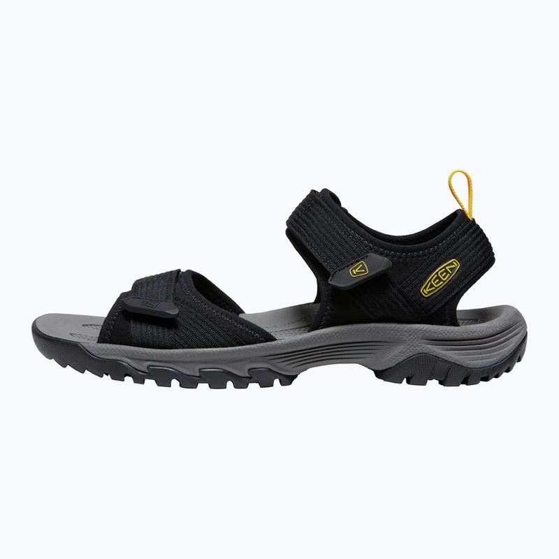 KEEN Targhee III Open Toe H2 sandali da trekking da uomo nero/giallo 8