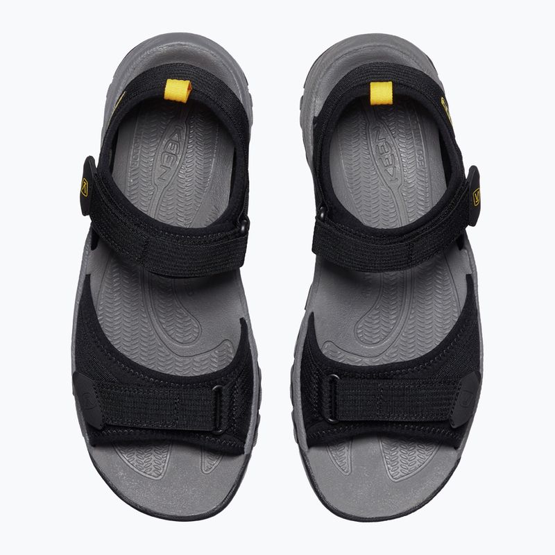 KEEN Targhee III Open Toe H2 sandali da trekking da uomo nero/giallo 9