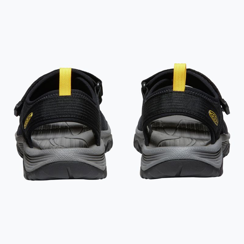 KEEN Targhee III Open Toe H2 sandali da trekking da uomo nero/giallo 10