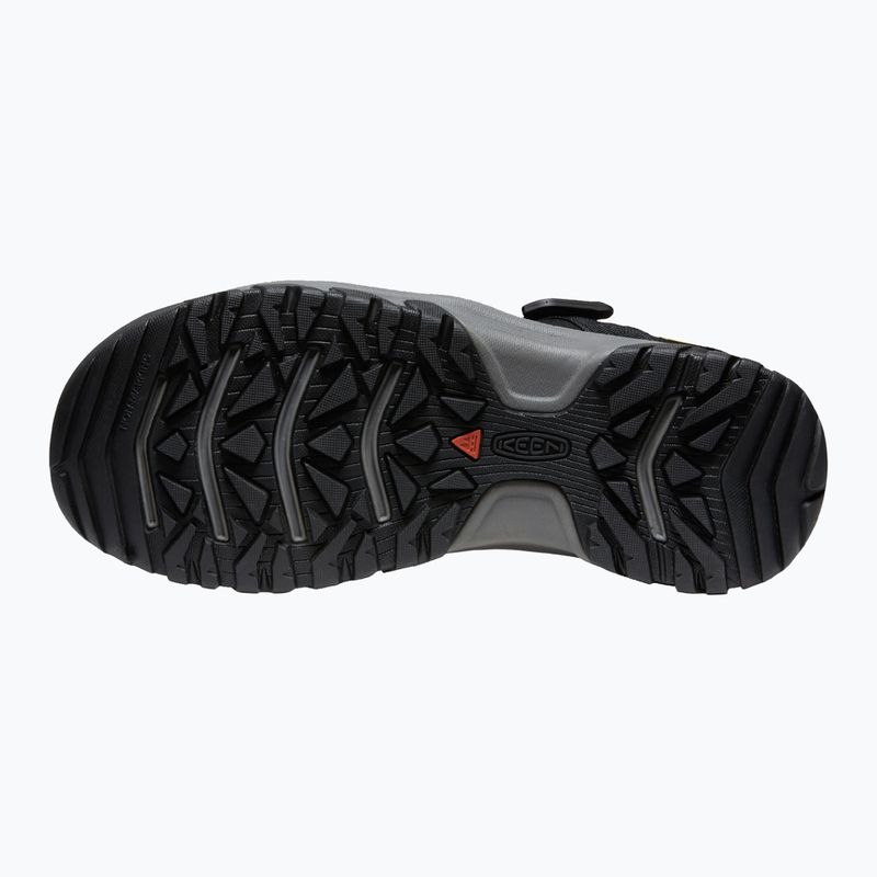 KEEN Targhee III Open Toe H2 sandali da trekking da uomo nero/giallo 11