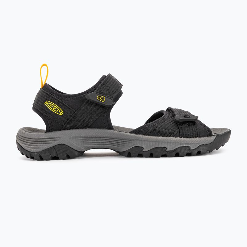 KEEN Targhee III Open Toe H2 sandali da trekking da uomo nero/giallo 2
