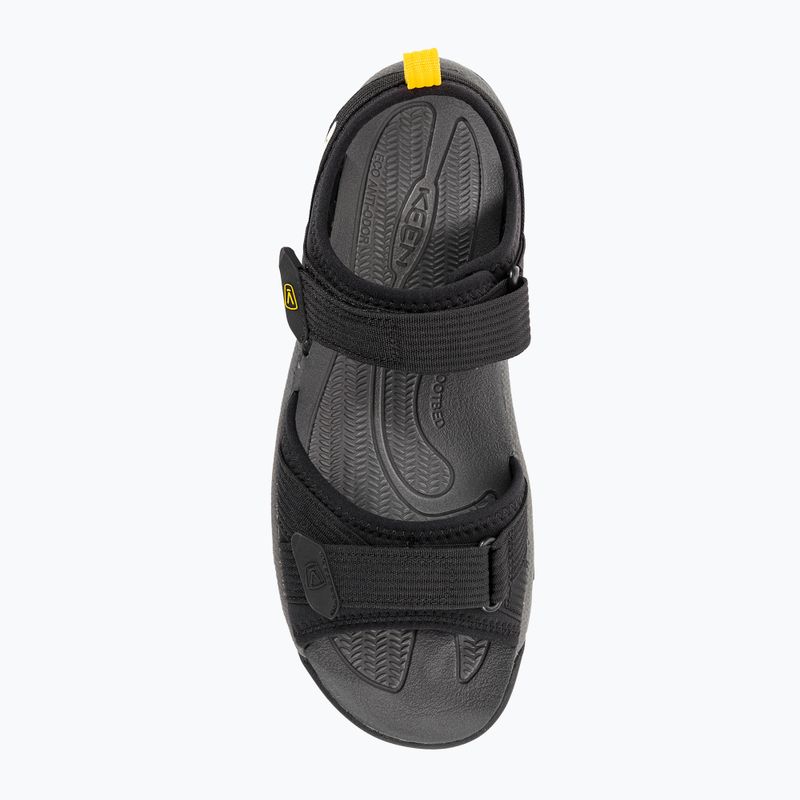 KEEN Targhee III Open Toe H2 sandali da trekking da uomo nero/giallo 6