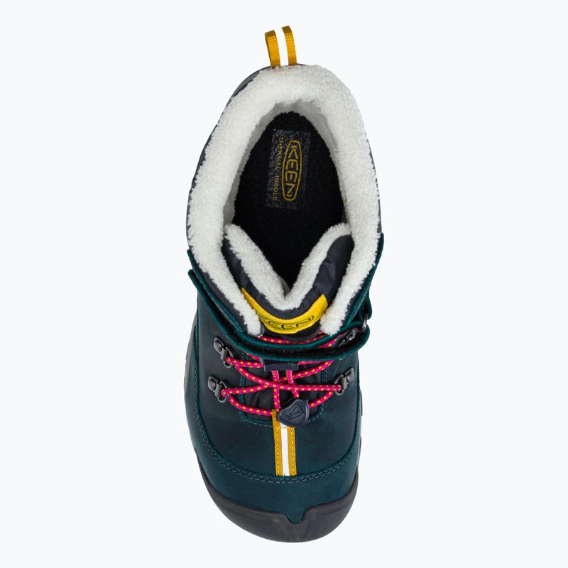 KEEN Greta Boot WP stivali da neve per bambini blu corallo/rosa pavone 6