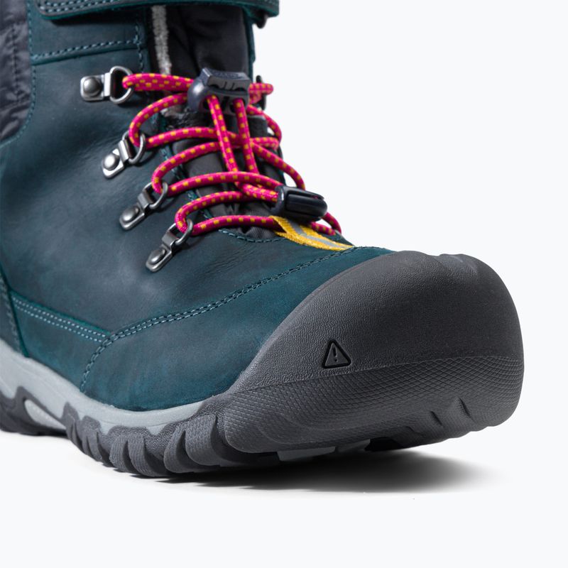 KEEN Greta Boot WP stivali da neve per bambini blu corallo/rosa pavone 7