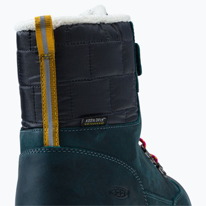 KEEN Greta Boot WP stivali da neve per bambini blu corallo/rosa pavone 8